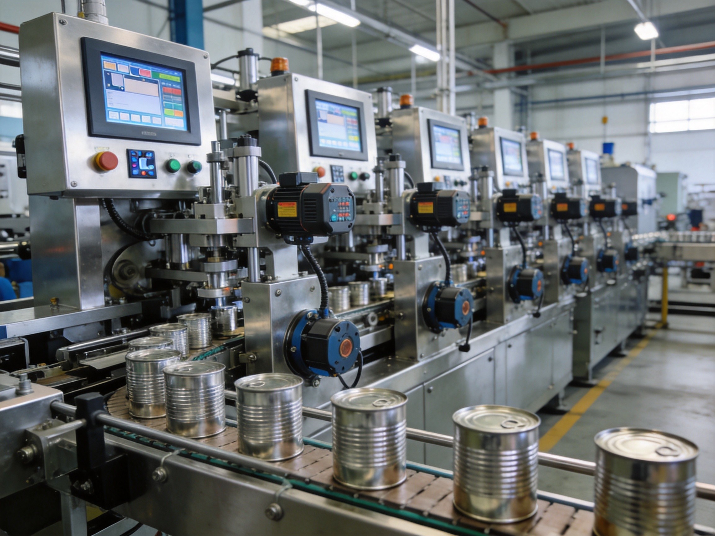 Yongxin can equipment production line in factory workshop