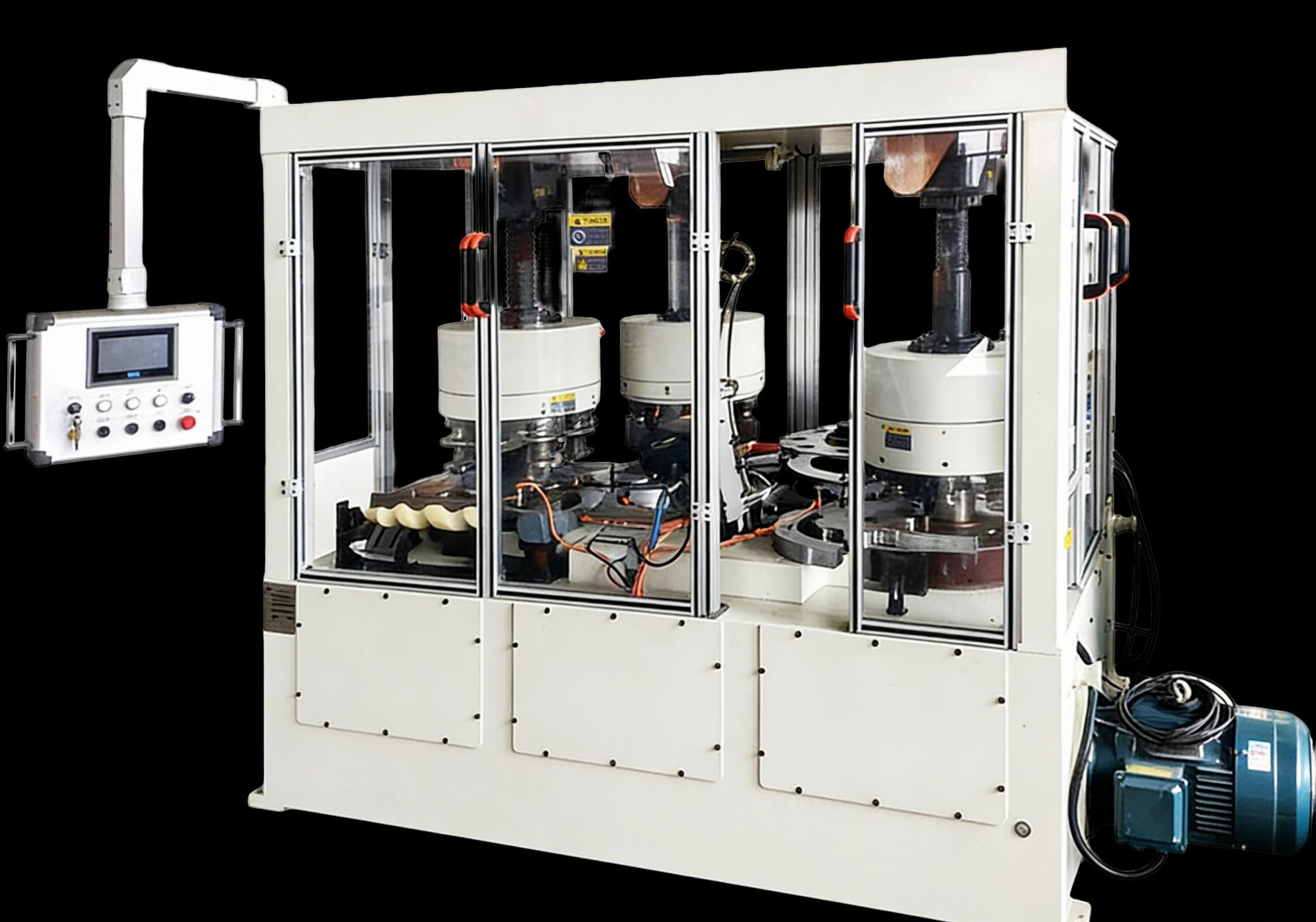 Yongxin paint can seaming machine — 5-layer double seam technology, 8-cam 8-roller synchronous seaming head, 10-20 CPM, leak detection 20-30 kPa, stacking strength 100-200 kg, Jiujiang Yongxin Can Equipment Co. Ltd., 21 years, 86 patents